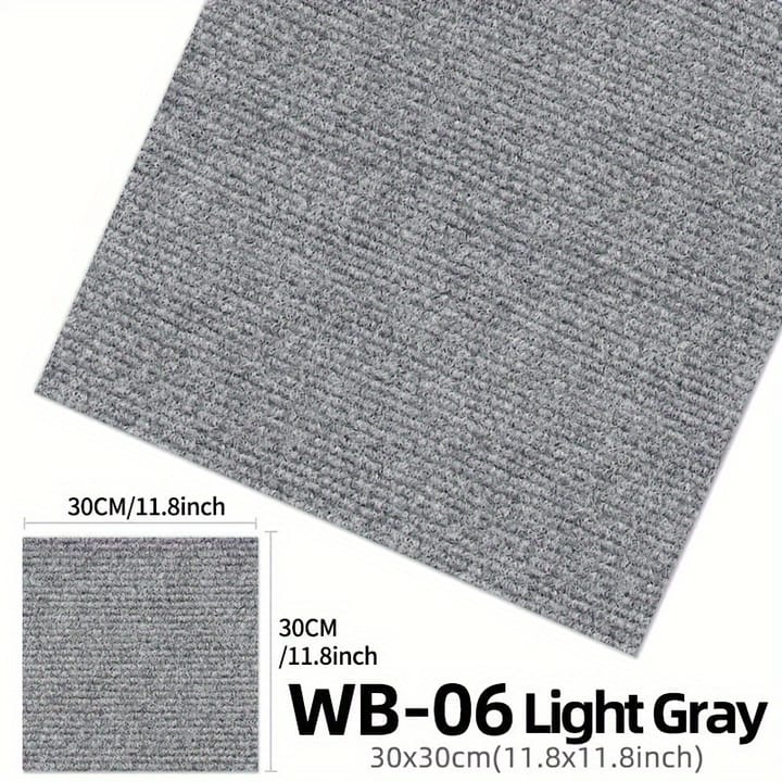 Soft Step Carpet Tile, Light gray