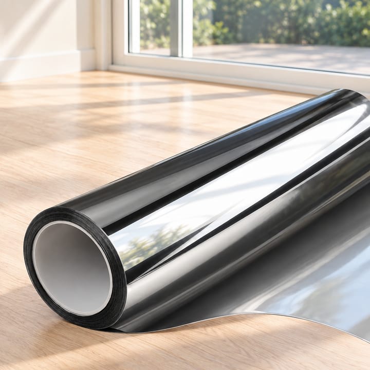 Mirror Window Tint Film Roll, Black