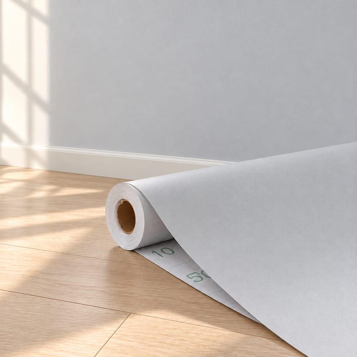 Smooth Matte Vinyl Wallpaper Roll, Light gray