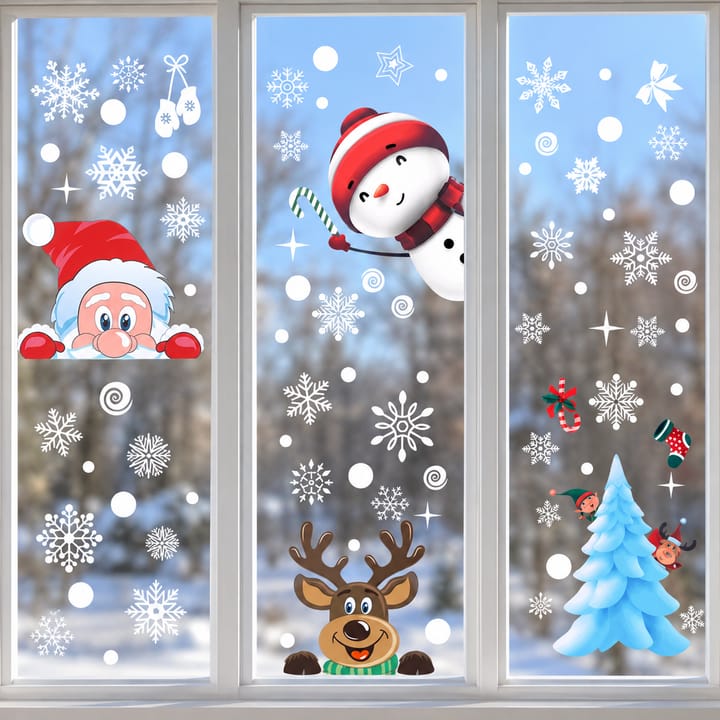 Christmas Static Window Clings