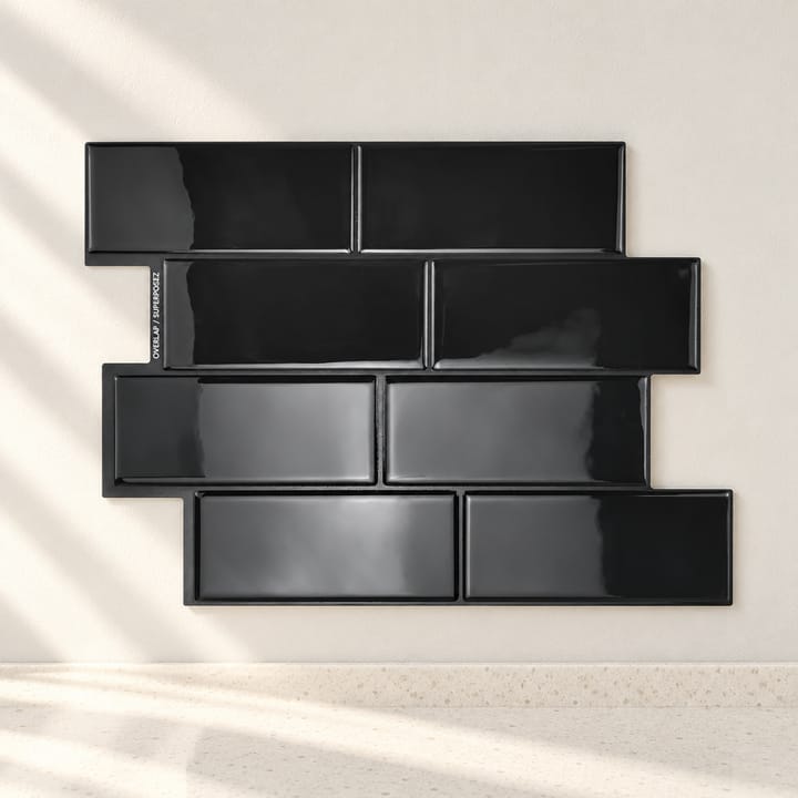Peel and Stick Backsplash Tile Sheets, Light gray