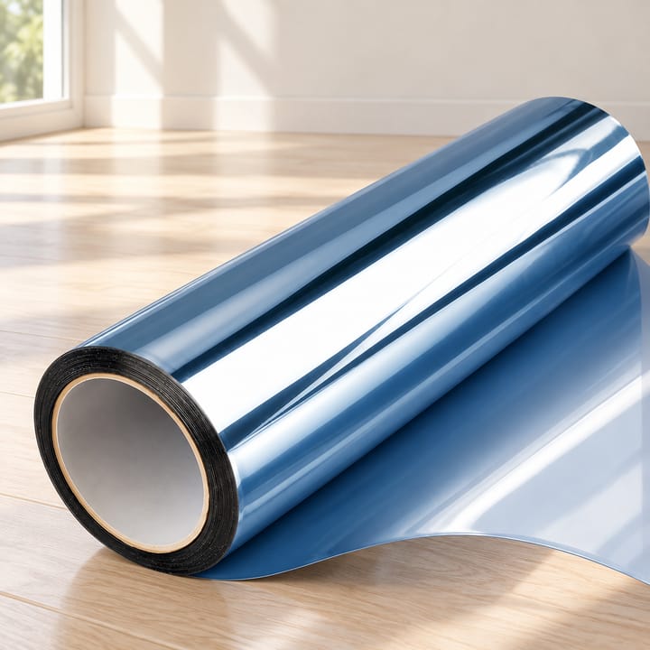 Mirror Window Tint Film Roll, Blue