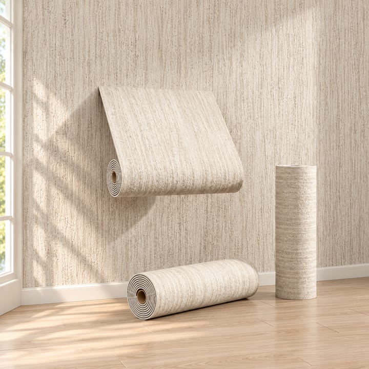 Soft 3D Wall Panel Roll, Beige