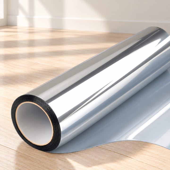 Mirror Window Tint Film Roll, Silver