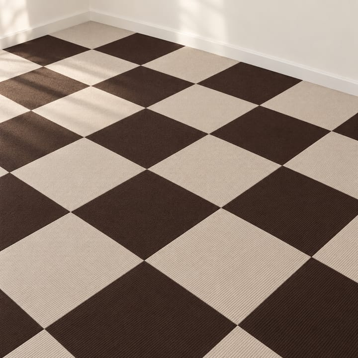 Soft Step Carpet Floor Tiles, Khaki and brown, 40 sheets