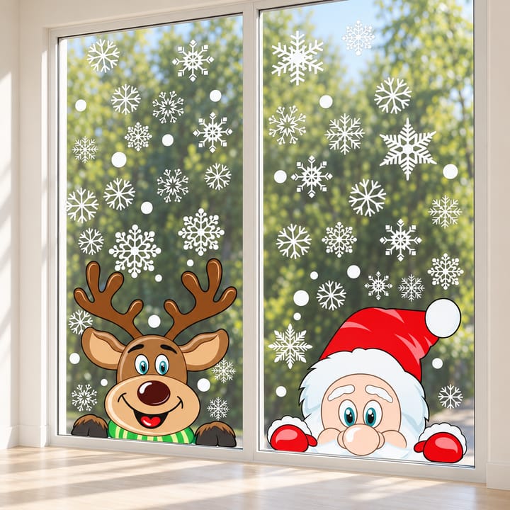 Christmas Static Window Clings