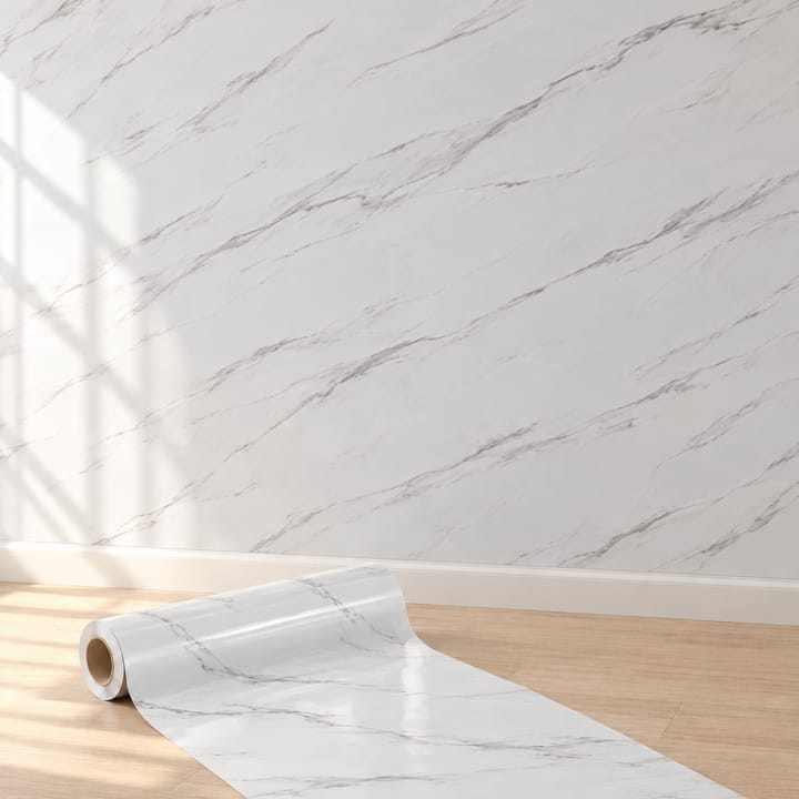 Marble Peel and Stick Backsplash Paper, Gray marble