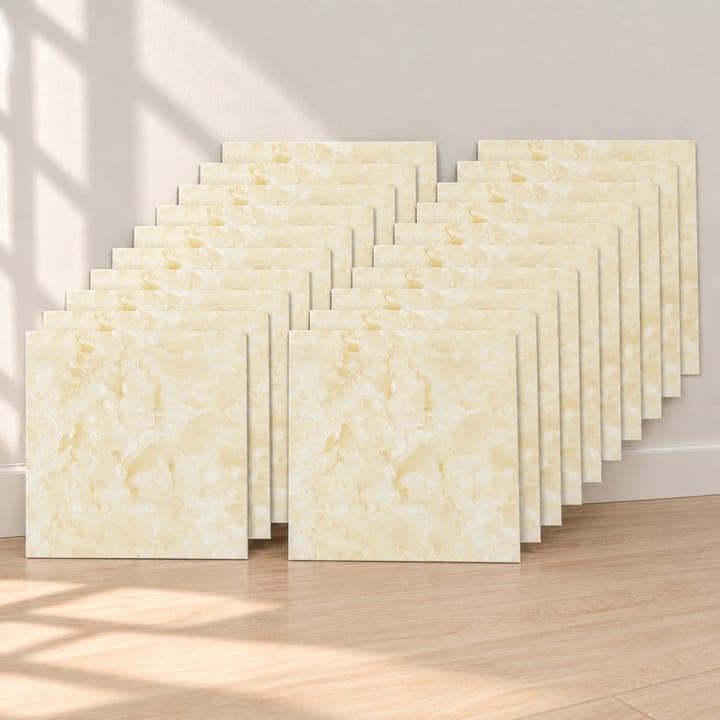 Marble Peel and Stick Tile Stickers, Golden marble, 20 sheets