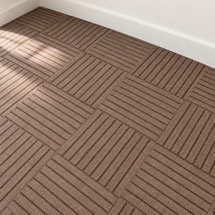 Soft Step Carpet Tile, Dark brown
