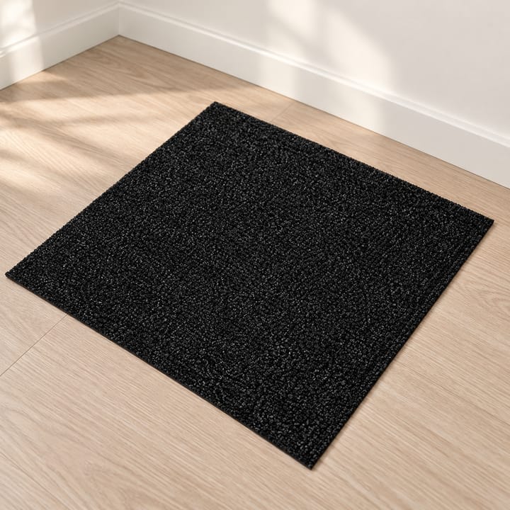 Soft Step Carpet Floor Tiles, Black, 20 sheets