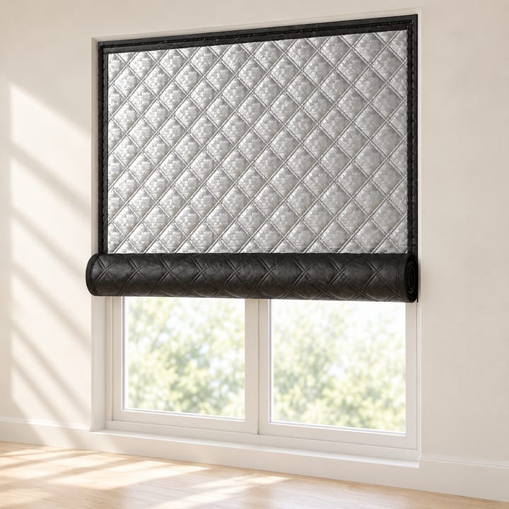 Thermal Window Insulation Curtain, Black border