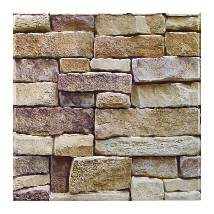 Stone and Pebble Peel and Stick Tile, Old brown flagstone