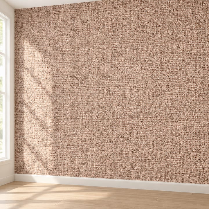 Textured Linen Peel and Stick Wallpaper, Light brown linen