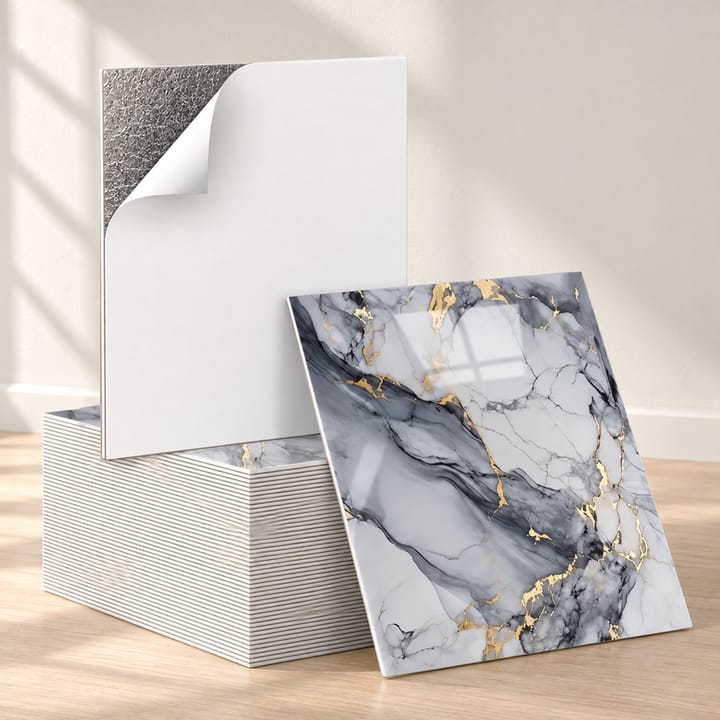 Marble Look Peel and Stick Tile Sheets
