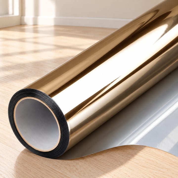Mirror Window Tint Film Roll, Champagne