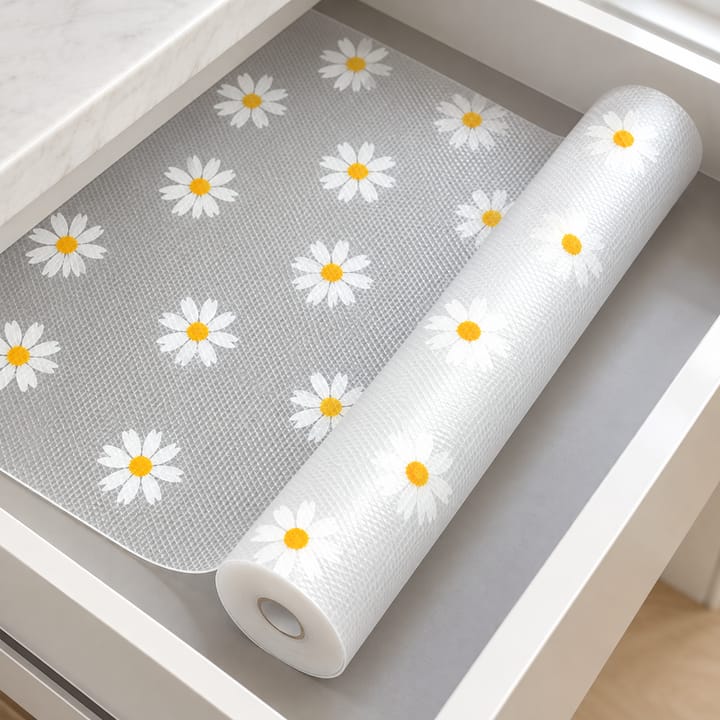 Daisy Print Foam Shelf Liner
