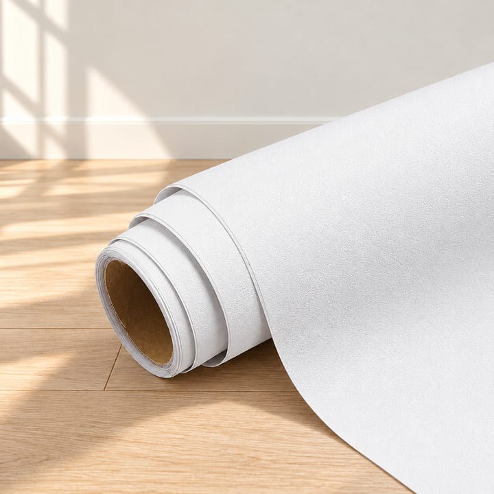 Smooth Matte Vinyl Wallpaper Roll, White