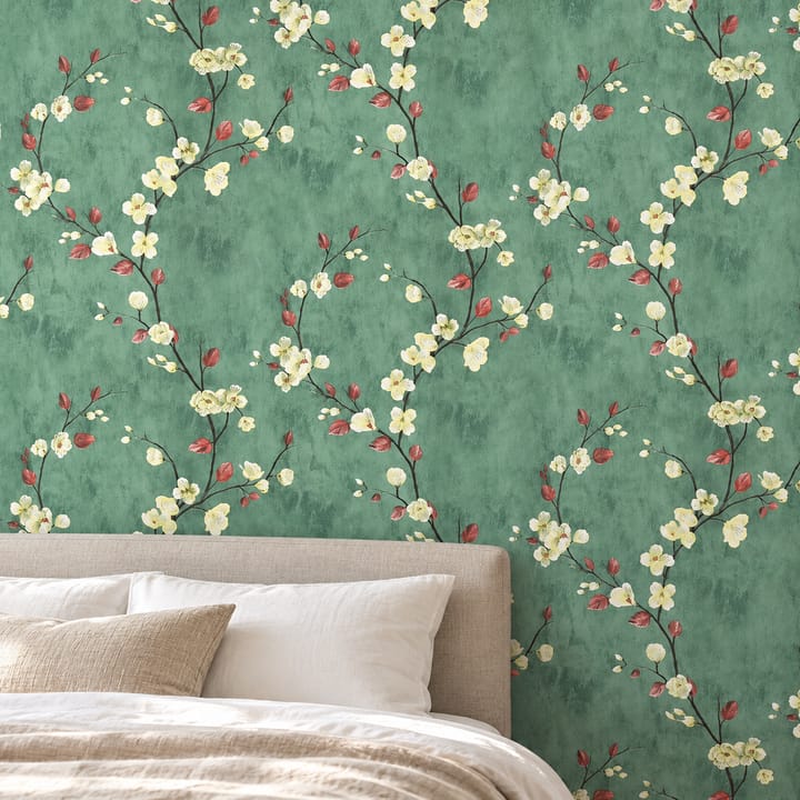 Vintage Floral Leaf Peel and Stick Wallpaper