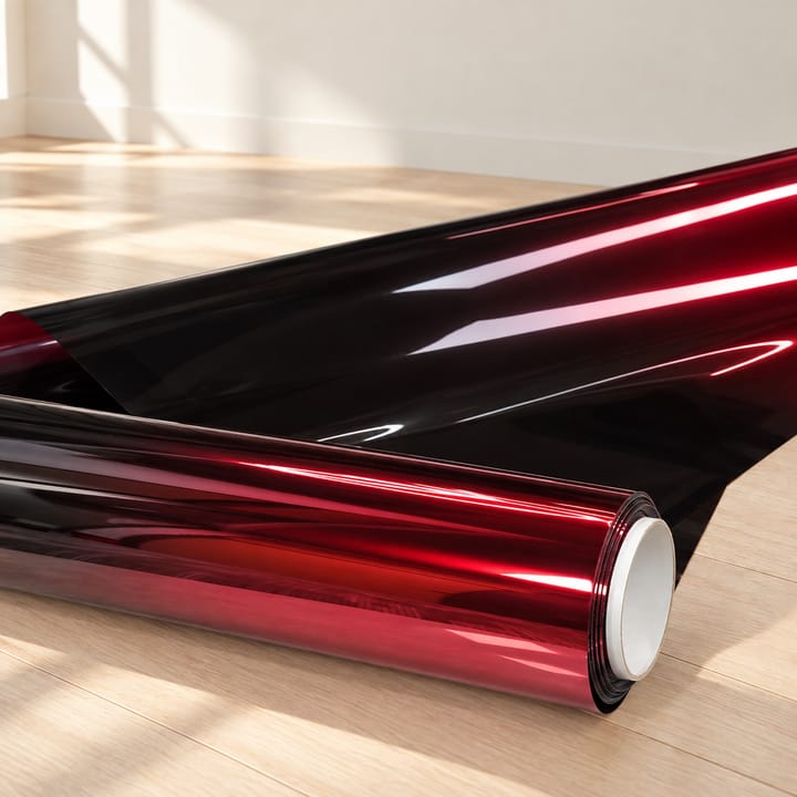 Color Shift Reflective Window Tint, Red