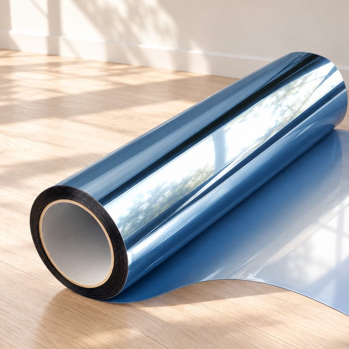 Daytime Mirror Window Tint Roll, Blue