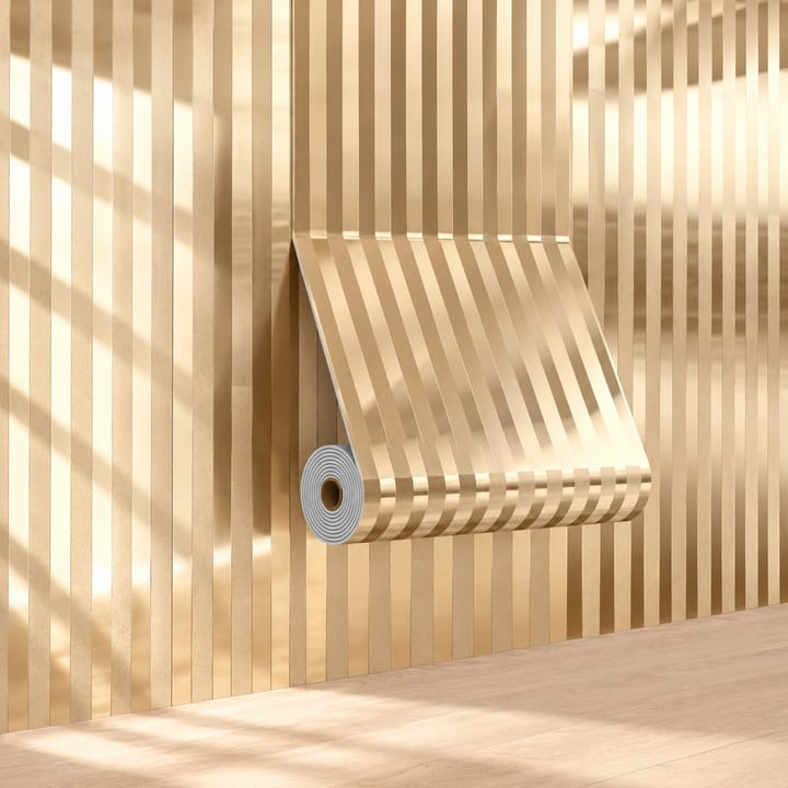 Stripe Peel and Stick Wallpaper, Gold