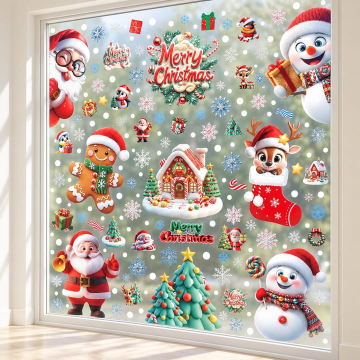 Christmas Static Cling Window Decorations