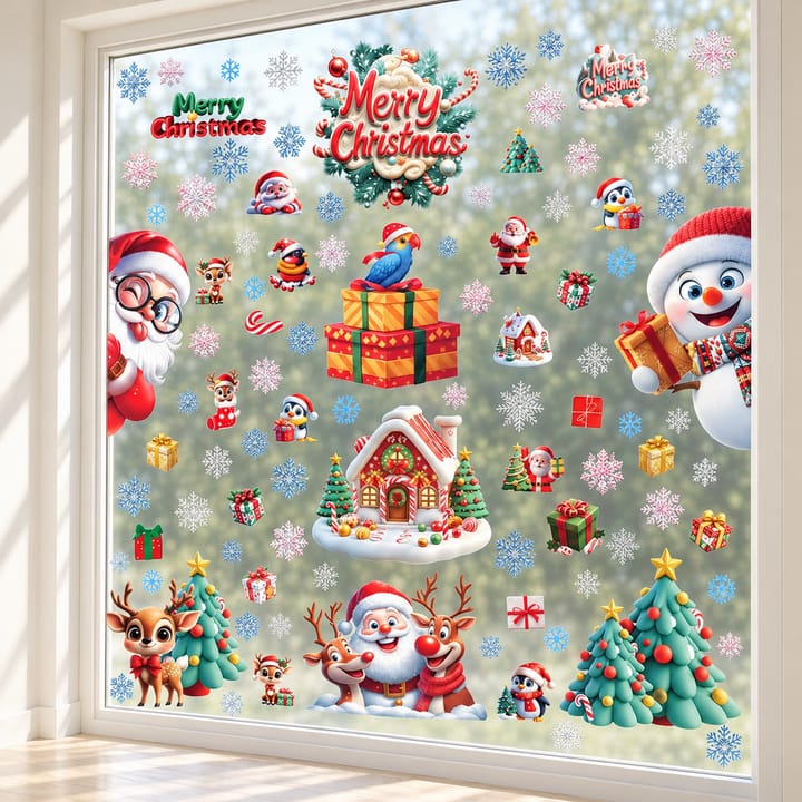 Christmas Static Cling Window Decorations