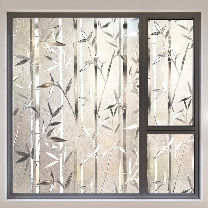 Beige Frosted Static Cling Privacy Window Film
