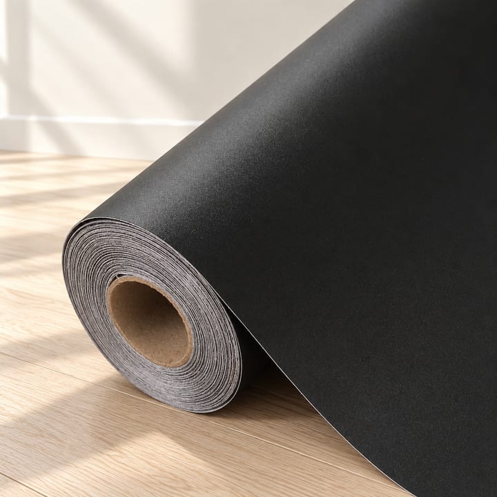 Matte Solid Peel and Stick Wallpaper, Matte black