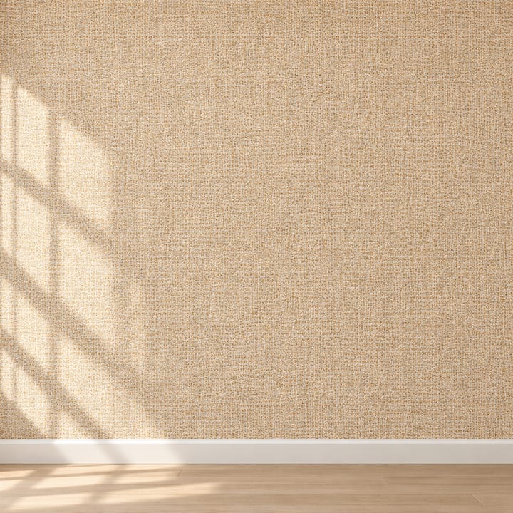 Textured Linen Peel and Stick Wallpaper, Khaki yellow linen