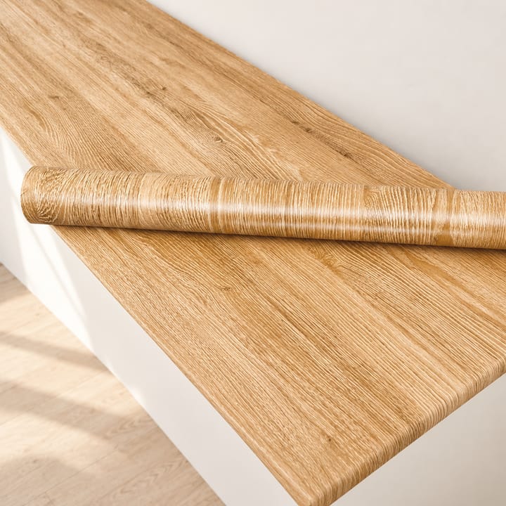 Wood Grain Self-Adhesive Contact Paper, Light oak