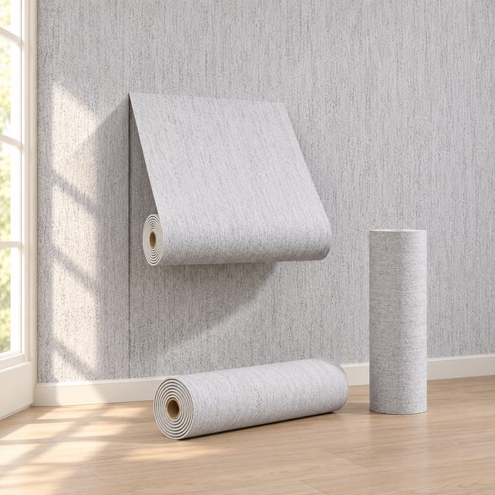 Soft 3D Wall Panel Roll, Light gray