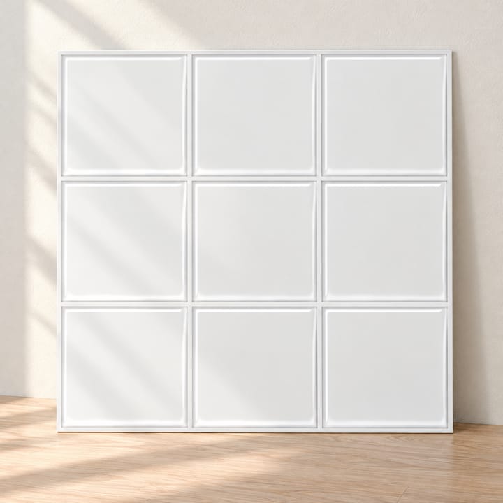 Subway Tile Peel and Stick Backsplash, White 3x3 grid