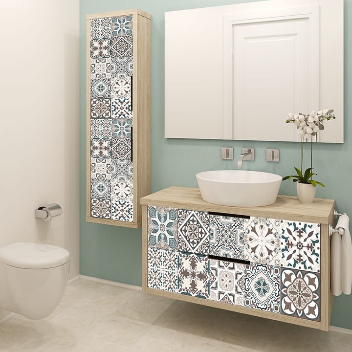 Medallion Mix Peel and Stick Tile Sticker