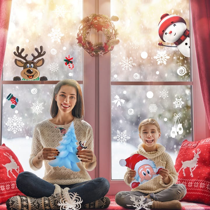 Christmas Static Window Clings