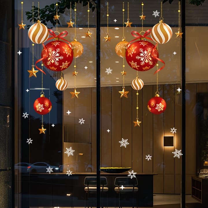 Christmas Ornament Window Decals