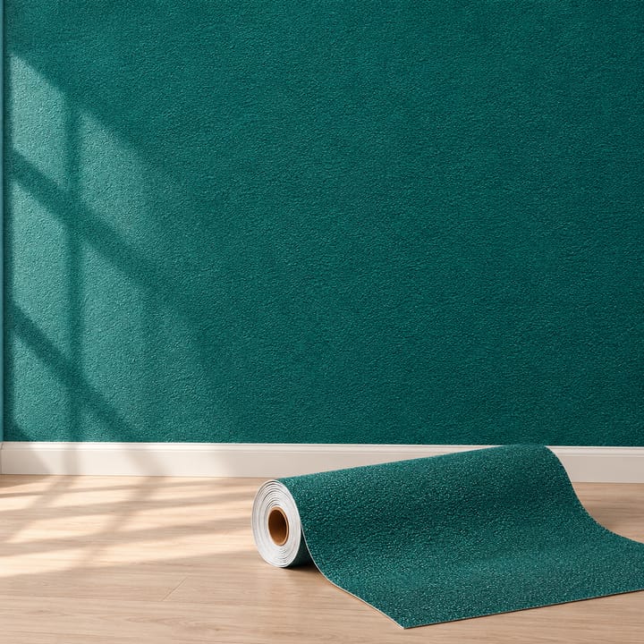 Textured Linen Peel and Stick Wallpaper, Dark green diatom