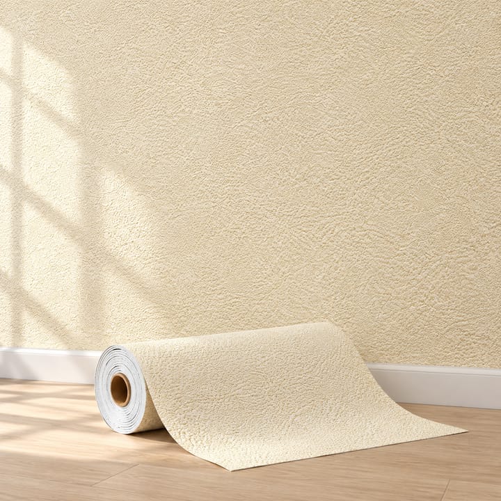 Textured Linen Peel and Stick Wallpaper, Yellow diatom