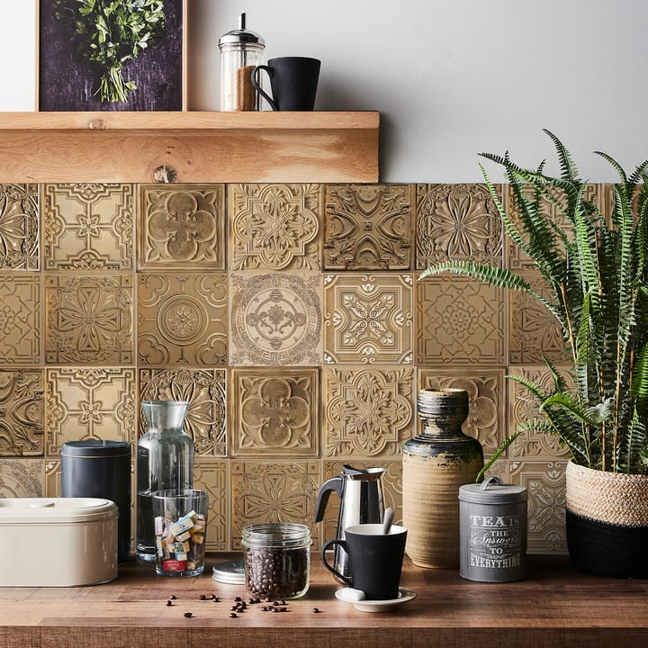 Geometric and Floral Peel and Stick Tile Stickers