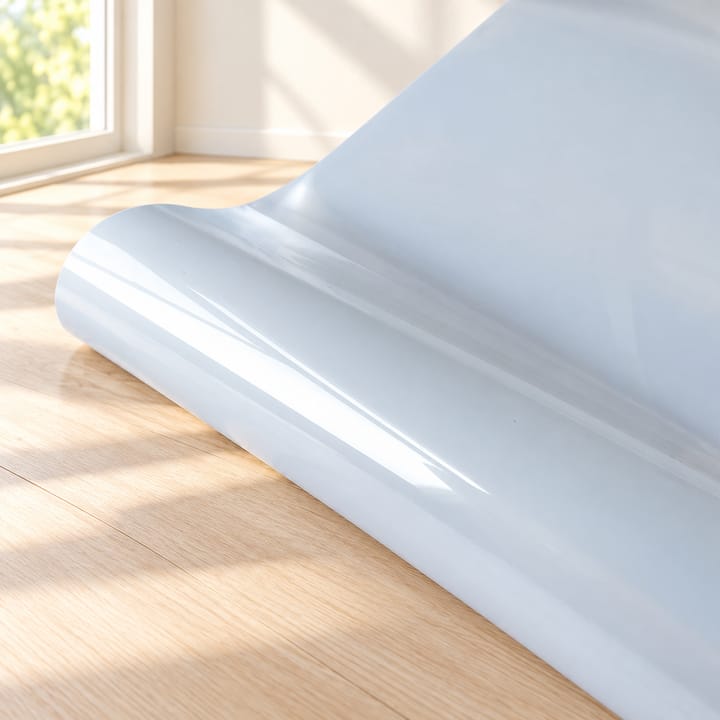 Colorful Stained Glass Window Cling Roll, White frosted