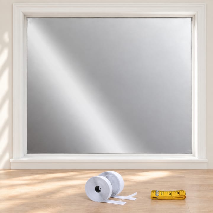 Blackout Window Cover with Velcro Strips, Silver, 78.7 x 78.7 in