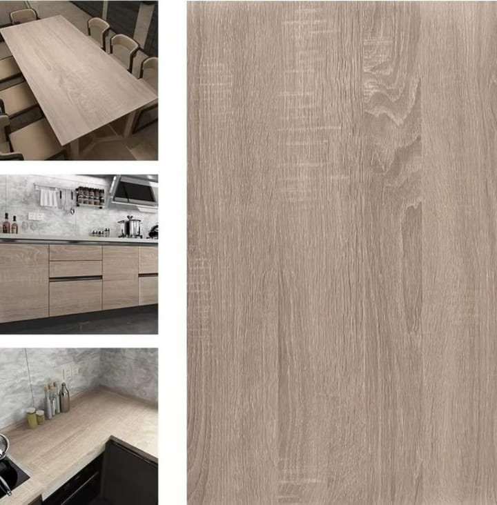 Light Beige Wood Grain Contact Paper