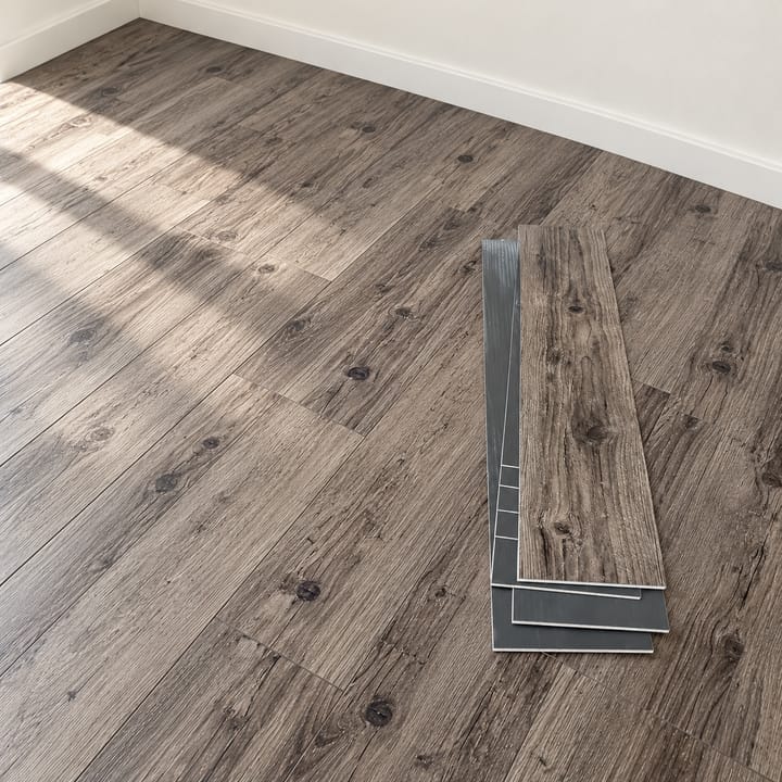 Self-Adhesive Wood Grain Vinyl Floor Tiles