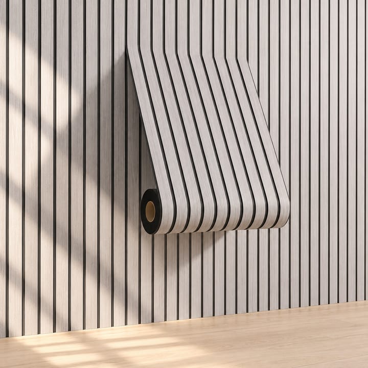 Wood Grain Peel and Stick Slat Wall Panels, Natural oak