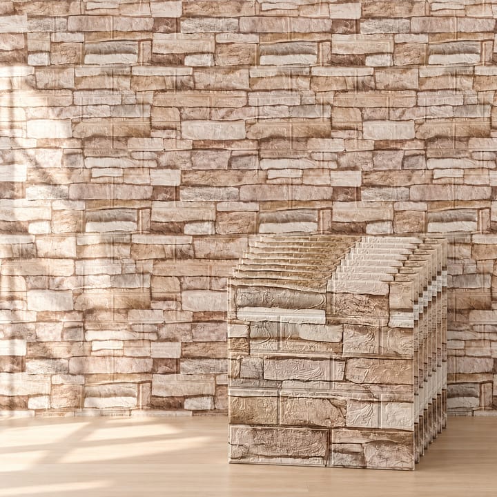 3D Foam Brick Wall Panels, Retro coffee