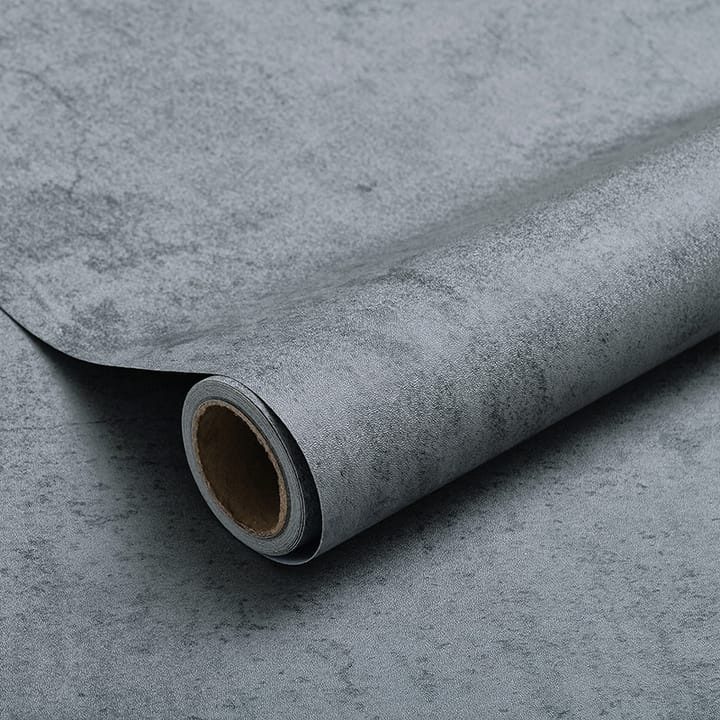 Stone Look Peel and Stick Floor Tile Roll, Light gray stone