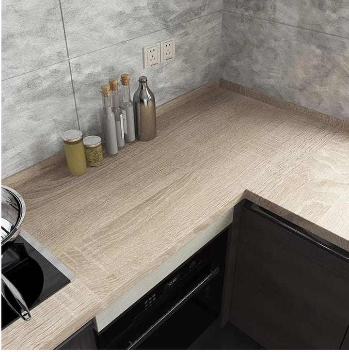 Light Beige Wood Grain Contact Paper