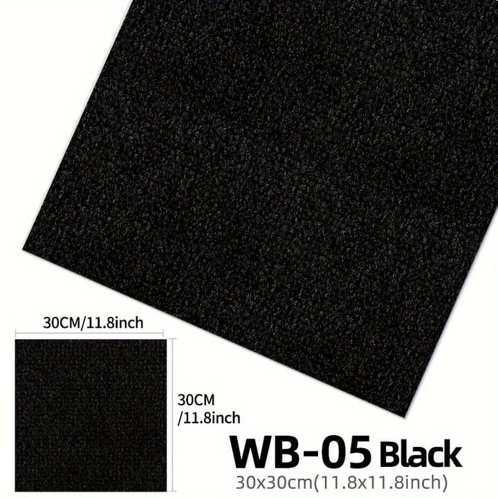 Soft Step Carpet Tile, Black