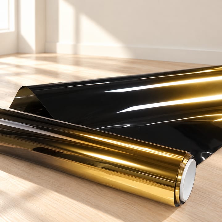 Color Shift Reflective Window Tint, Gold