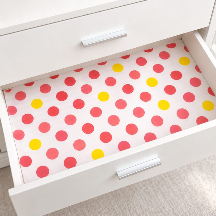Pink Rose Floral Shelf Liner Roll